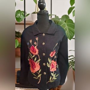 Size XL embroidered jacket vintage Alex Kim